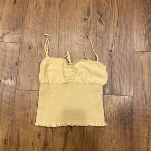 Aritzia Yellow Spaghetti Strap Top